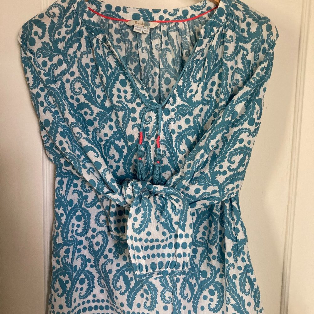 Boden lightweight cotton popover shirt US6